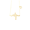 Heartbeat ketting goud-K049