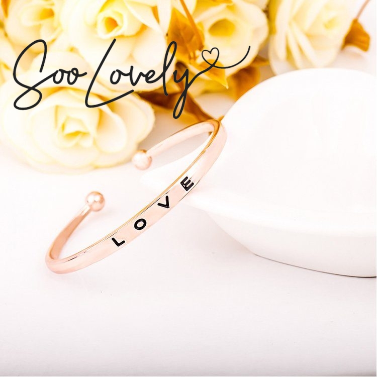 Love bangle bracelet-A004