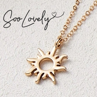 good vibes only ketting met zon