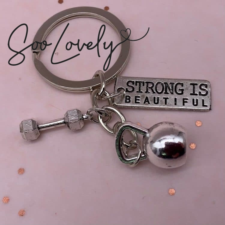 Strong is beautiful sleutelhanger SooLovely